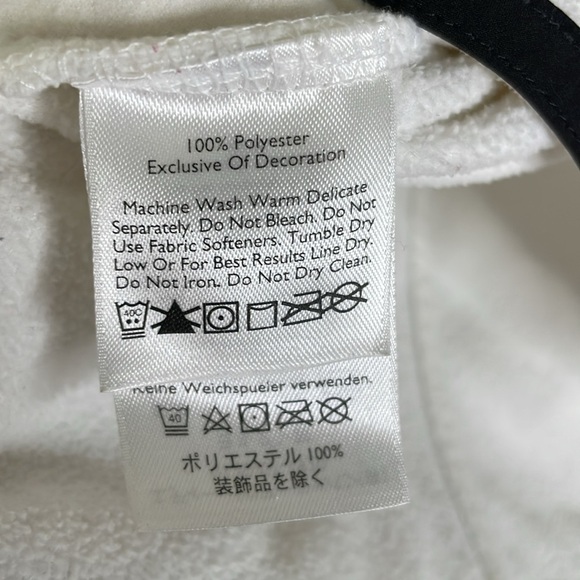 EDDIE BAUER Women XL White Embroidered Snow Geometric Zip Fleece Outdoor Active - Picture 4 of 9